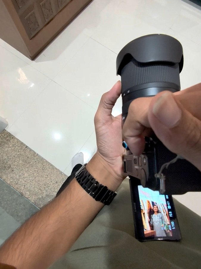 Shooting a product reel in a store